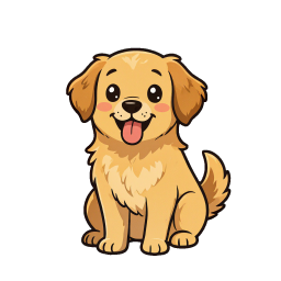 Smiling Puppy sticker